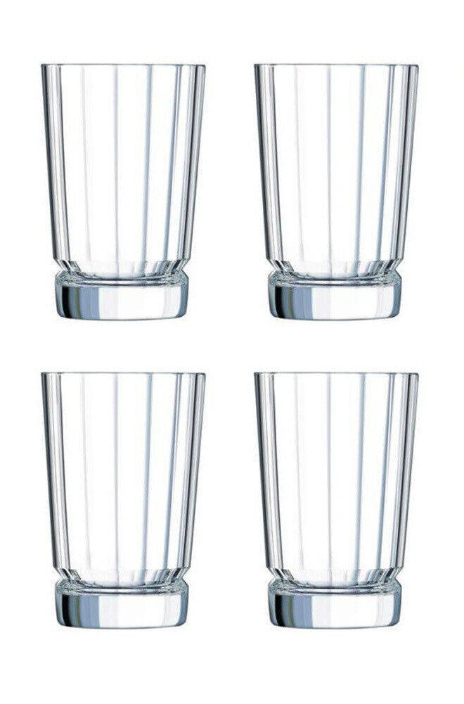 Cristal D'Arques Crystal Highball 12-OZ 4 Piece Set Macassar Collection