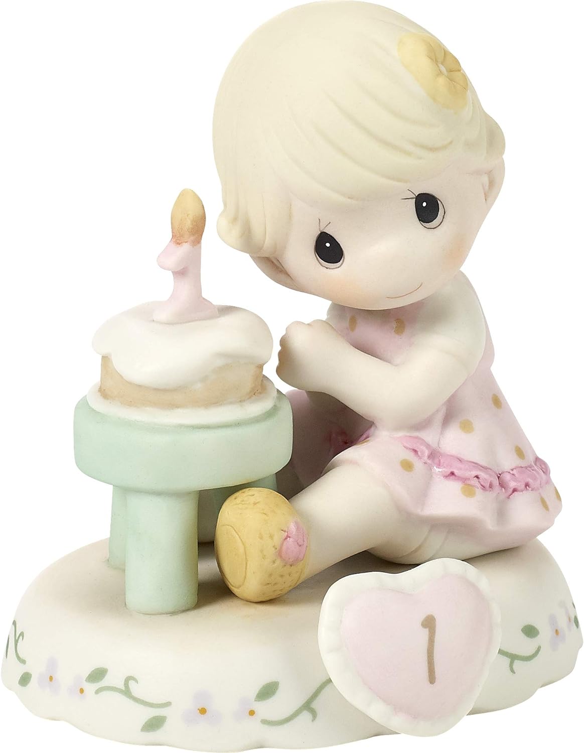 Precious Moments Age 1 Girl Birthday Gifts, Growing in Grace, Porcelain Figurine