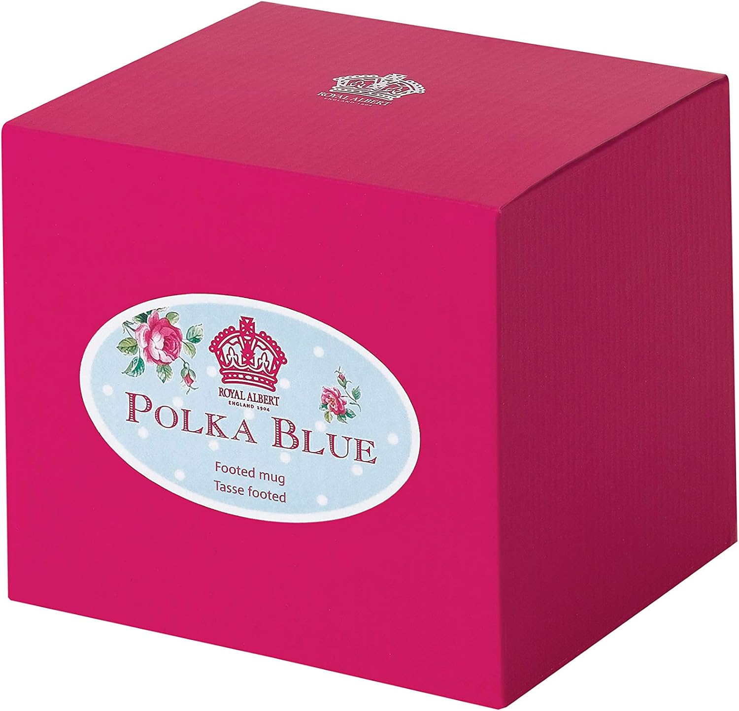 Royal Albert Polka Blue Mug Vintage Bone China 400-ml / 13.5-oz