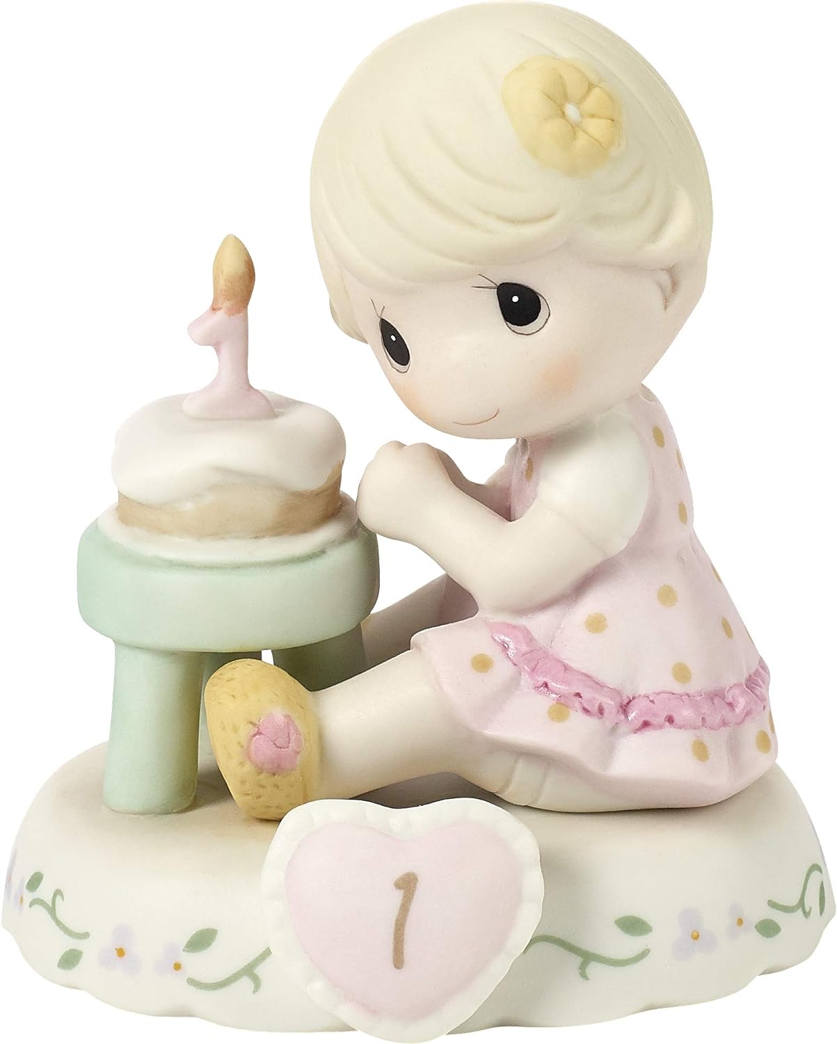 Precious Moments Age 1 Girl Birthday Gifts, Growing in Grace, Porcelain Figurine