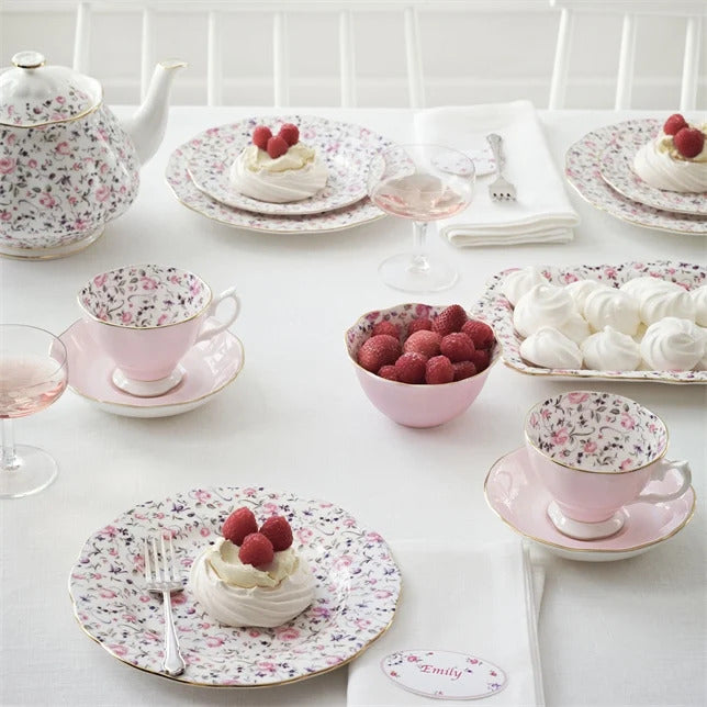 Royal Albert Rose Confetti 3 Piece Tea Set