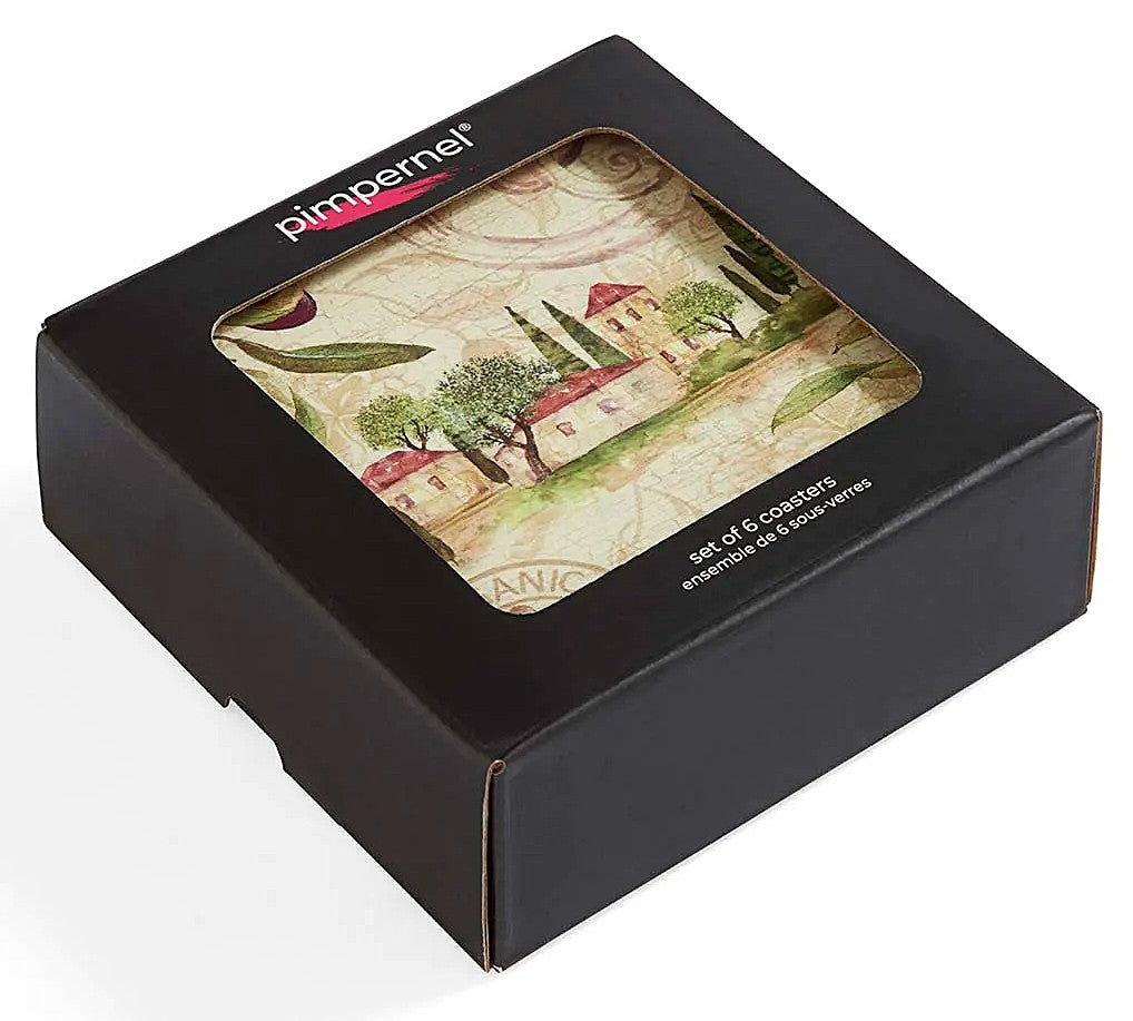 Pimpernel Olive Orchard Coasters Set of 6