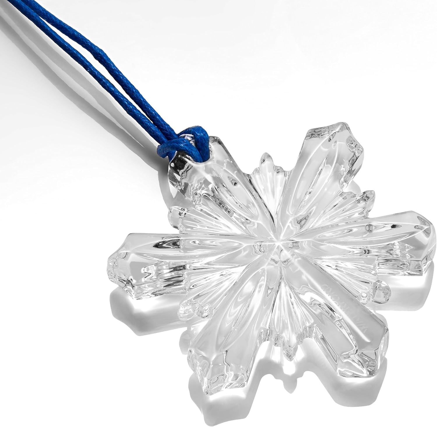 Waterford Snowflake Crystal Ornament 2.5"round X .4"thick