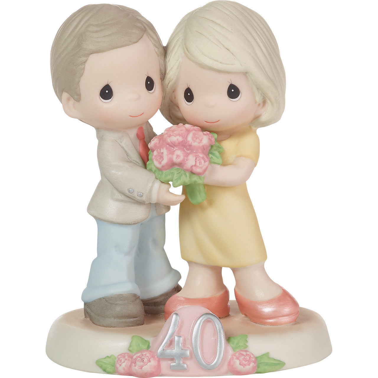 Precious Moments 40th Anniversary Couple (Forty Loving years together) porcelain figurine