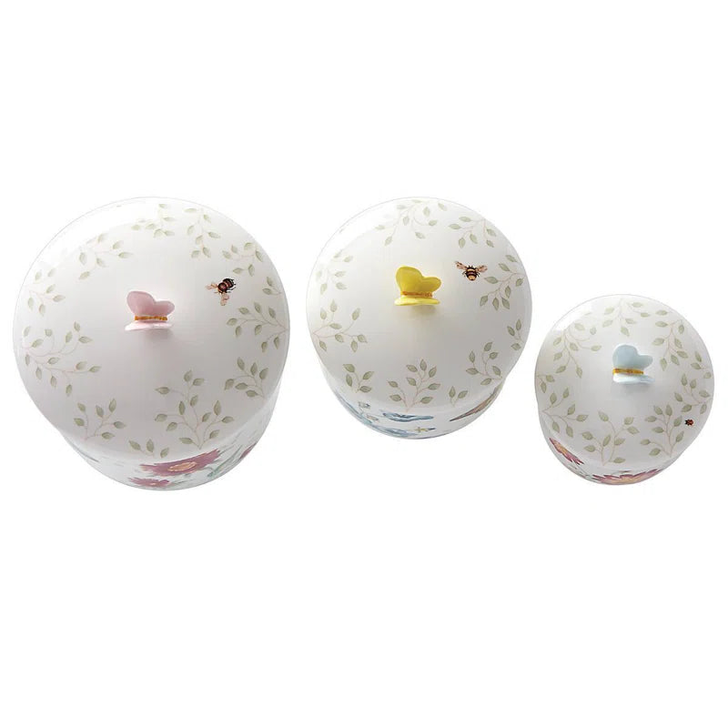 Lenox Butterfly Meadow 3 Piece Canister Set