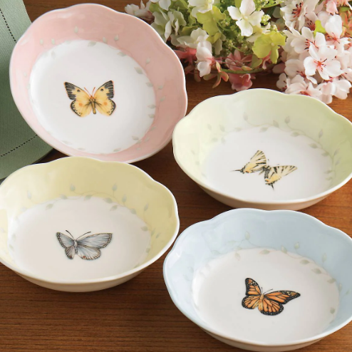 Lenox Butterfly Meadow colors Fruit bowl, Set of 4
