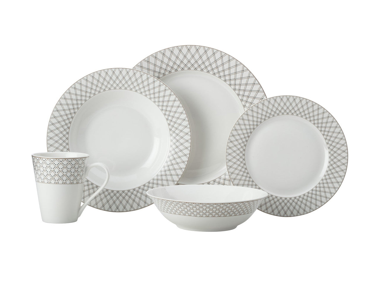 Maxwell & Williams Jewel Black Dinner Set 20 Pieces