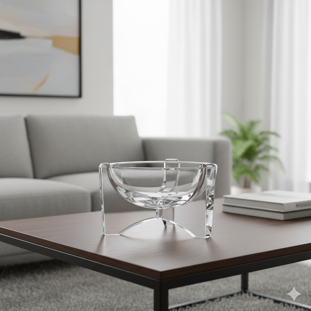 Rogaska Avant Garde Bowl - Crystal 11"Diameter X 4.75" high