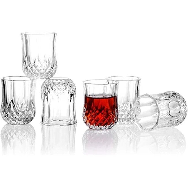 Eclat By Cristal D'Arques Longchamp 4 - Piece 10.75oz. Lead Free Crystal  Whiskey Glass Glassware Set