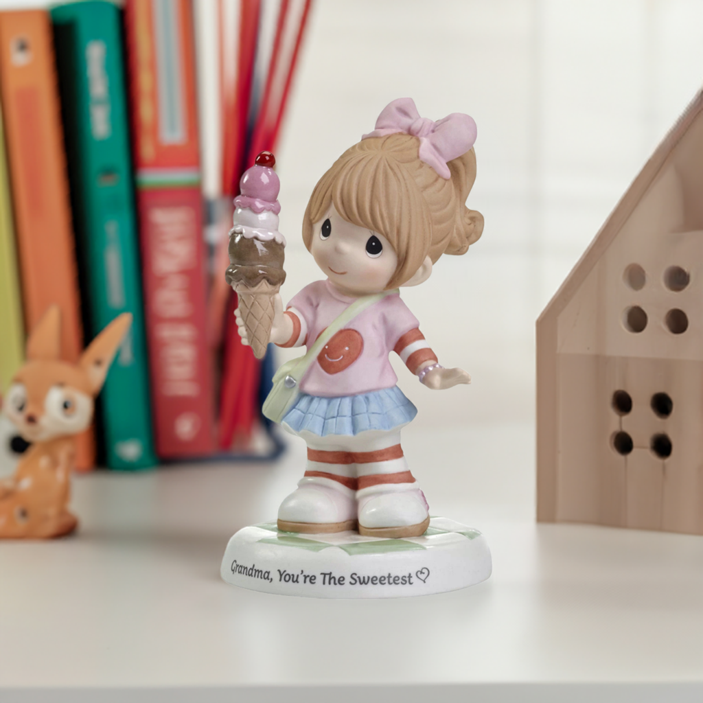 Precious Moments Grandma You're The Sweetest Porcelain Figurine - Birthday Gift