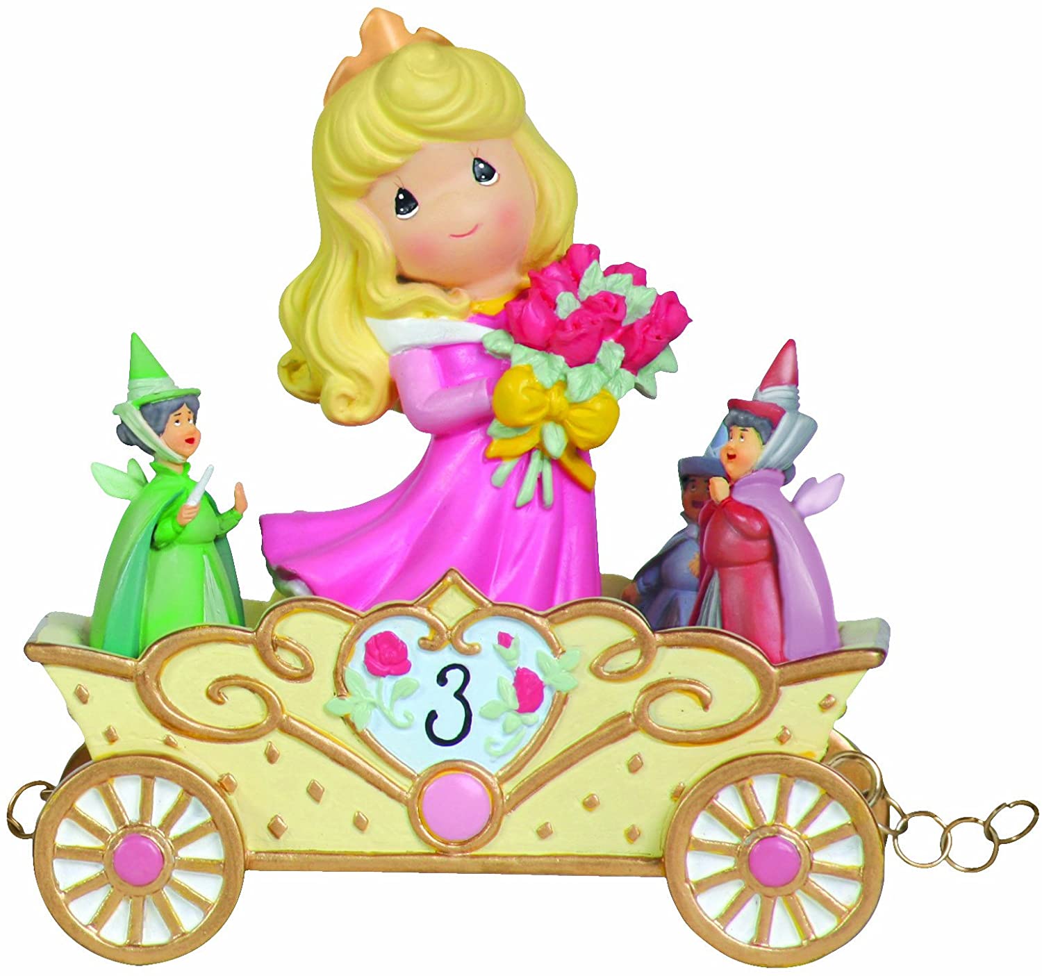 Precious Moments Disney Birthday Parade age 3 Sleeping Beauty 'Now You're Three, A Beauty You'll Always and Forever Be' resin figurine - Royal Gift