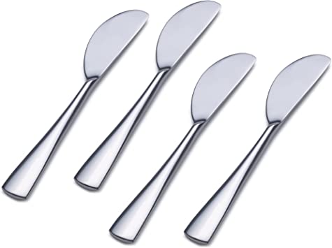 Mikasa Butter Knife Serena Stainless Steel 4 Butter Spreaders.
