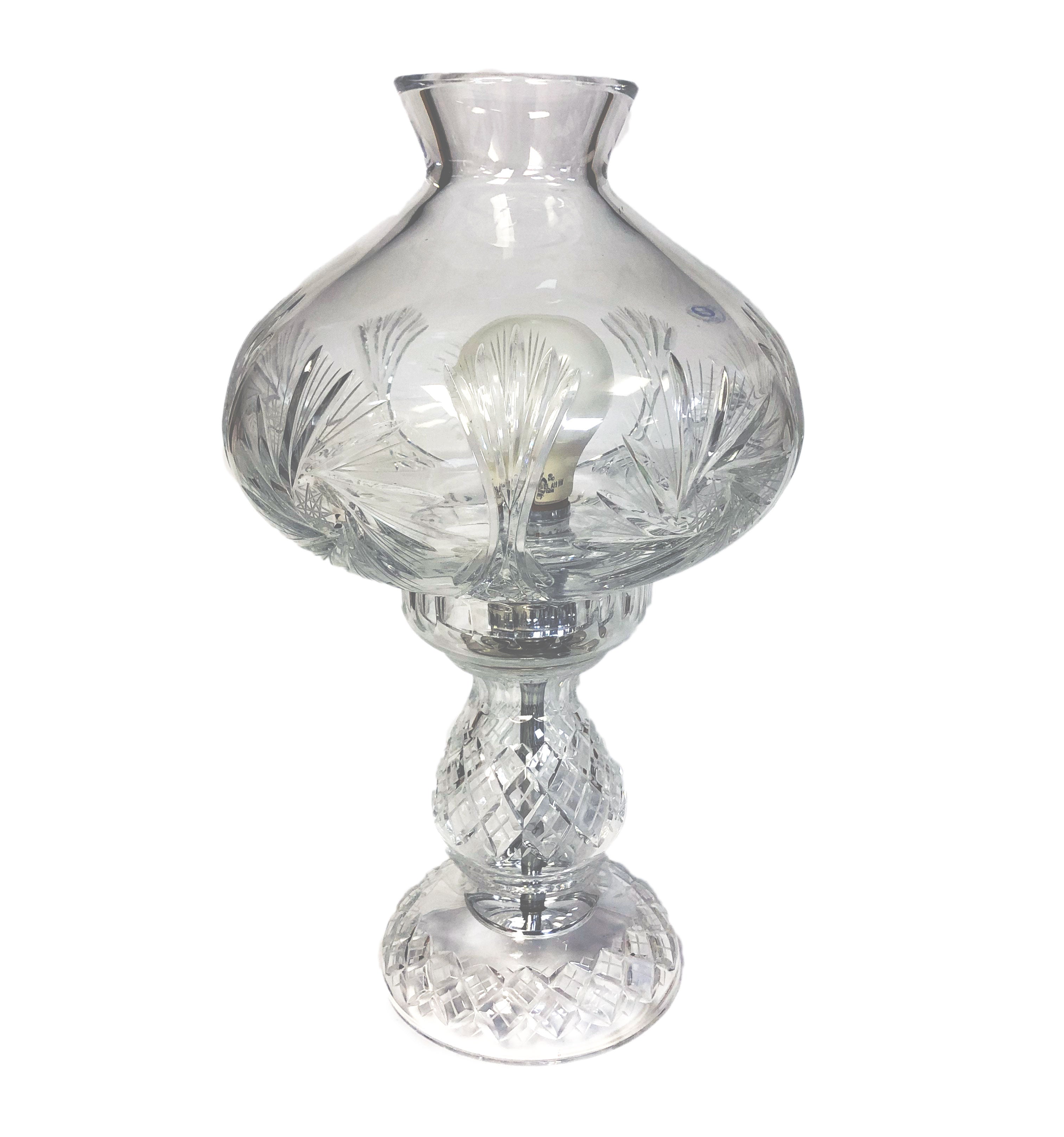 Pinwheel Crystal Lamp 15" Tall - Royal Gift
