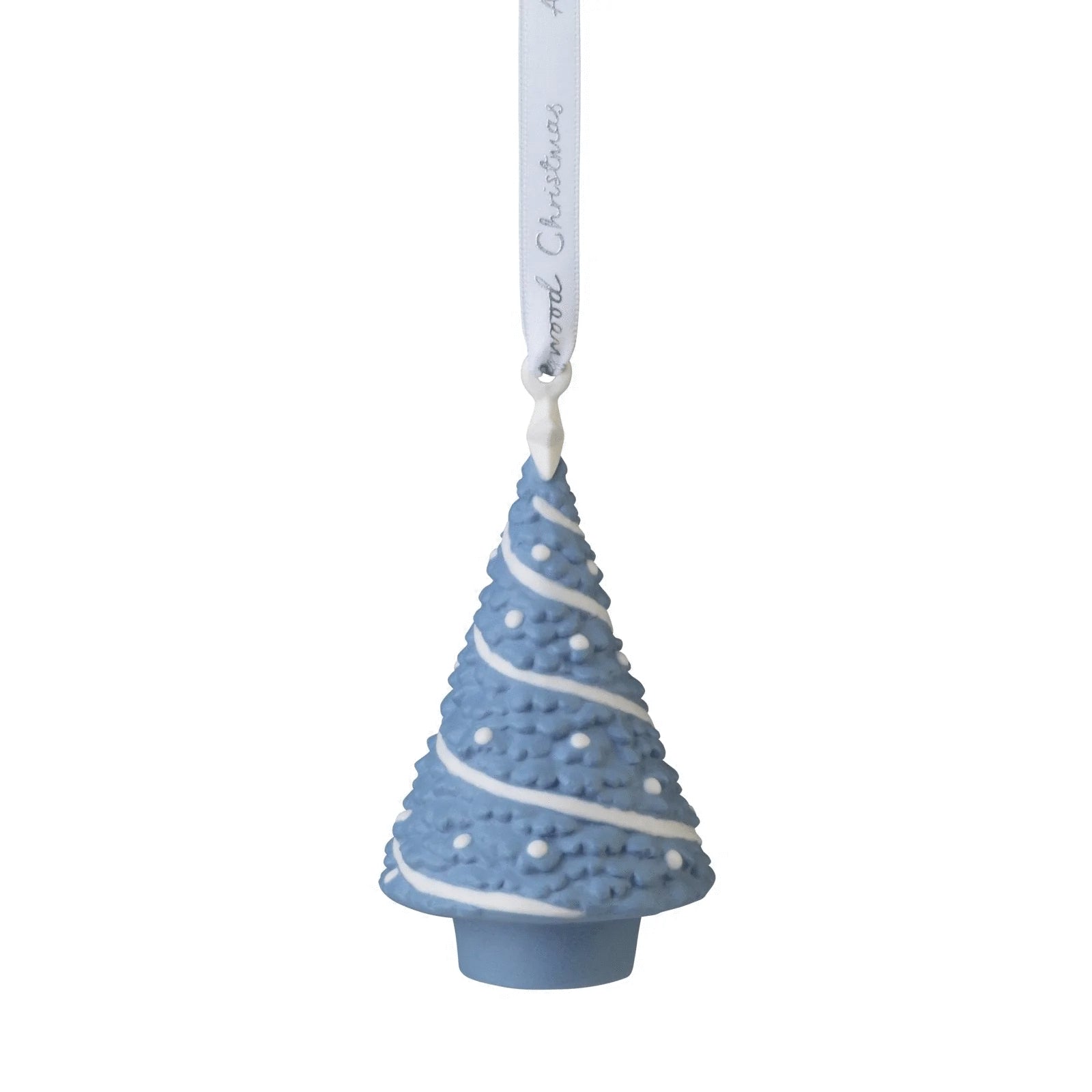 Wedgwood Christmas Tree Ornament 2.5"diameter X 4.5"tall - Royal Gift