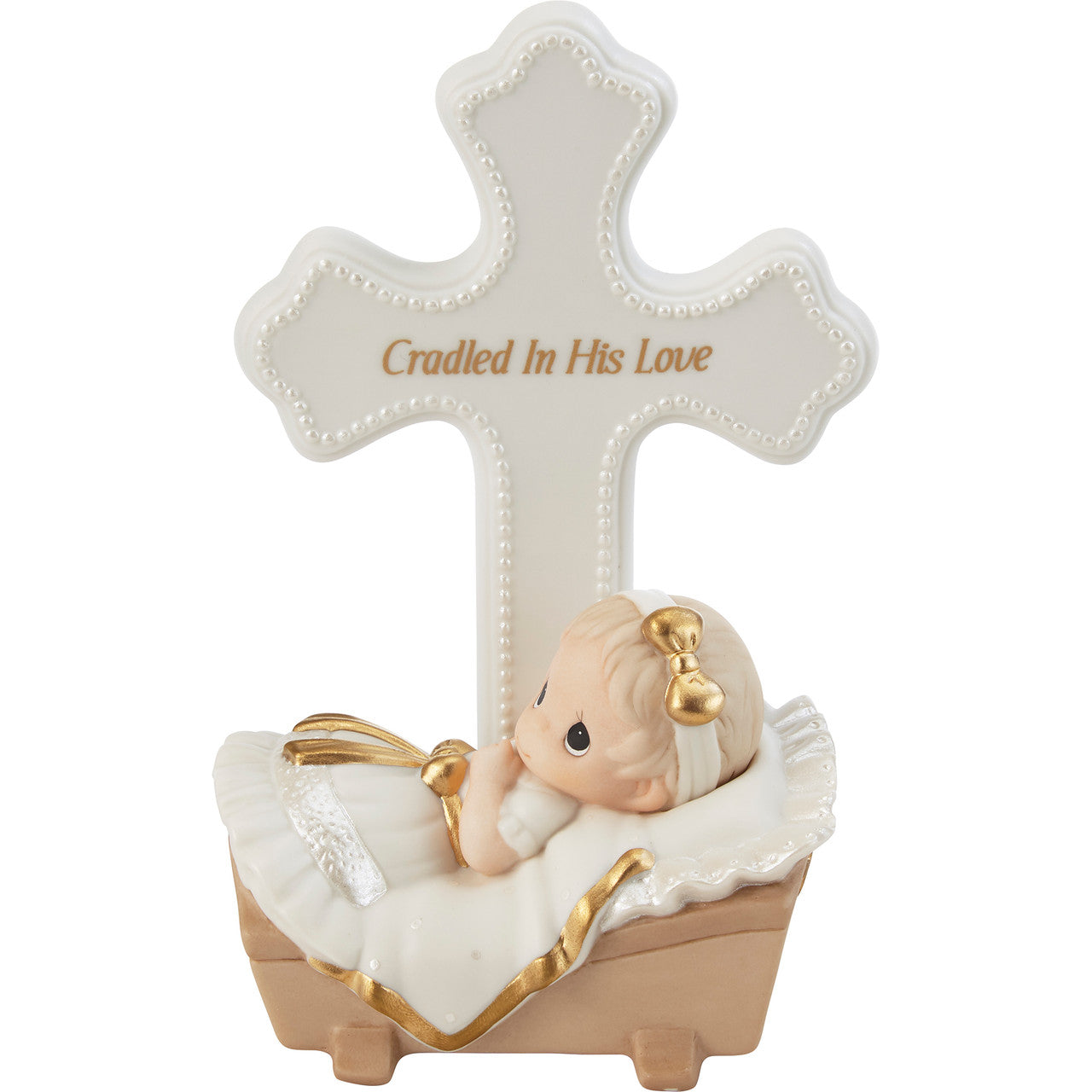 Precious Moment Cradle In His Love Girl - Royal Gift