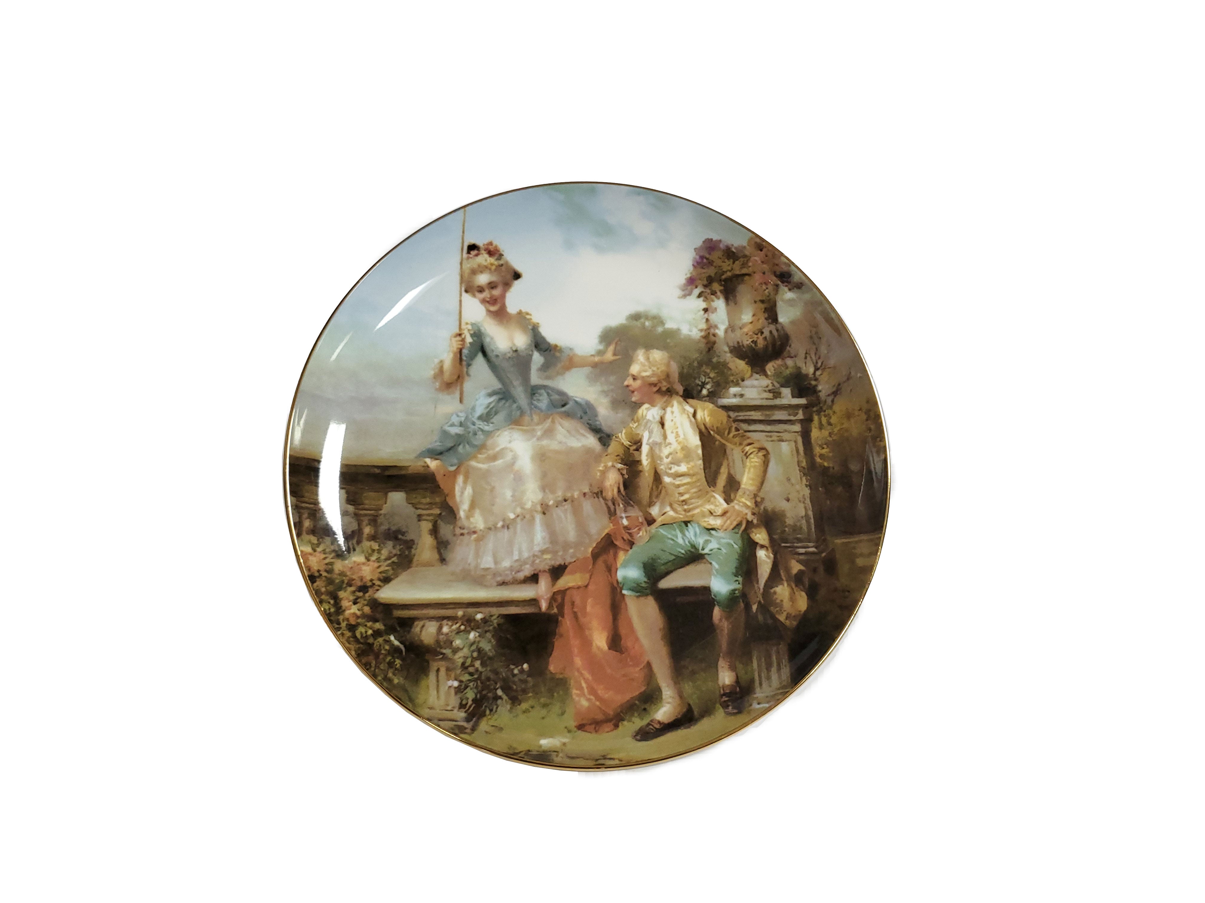Victorian Decorative Fleur-De-Lis Plate 8" - Royal Gift