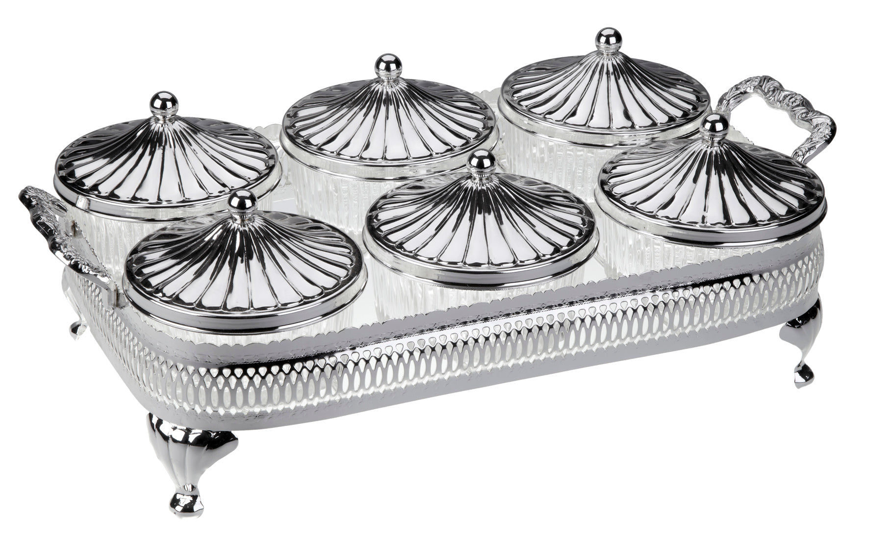 Queen Anne Party Set 6-Piece Round 20x38cm - Royal Gift