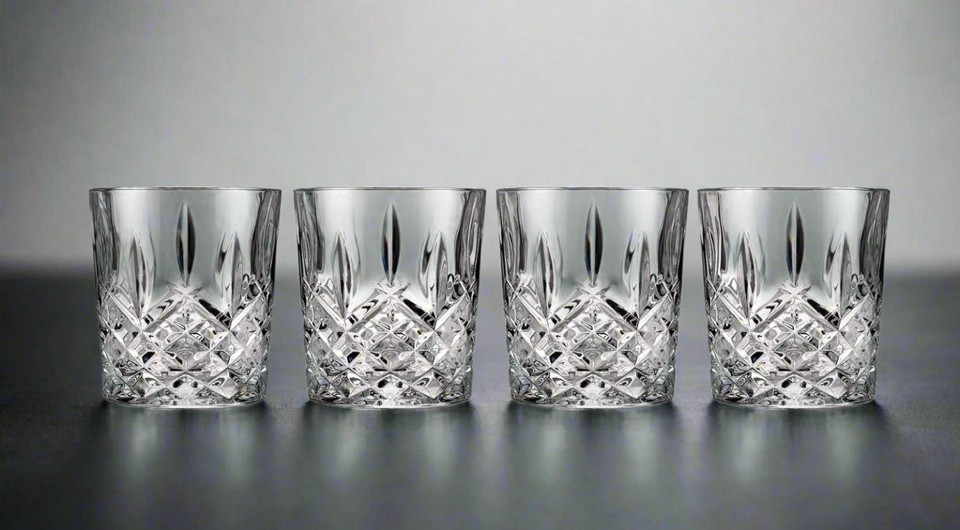Waterford Markham Double Old Fashion set of 4 Crystal the Marquis Collection - Royal Gift