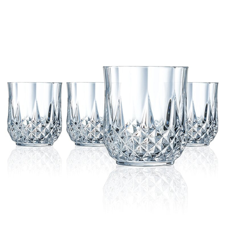 Longchamp Double Old Fashion, Set of 4 from Eclat France, 10.75-oz - Royal Gift
