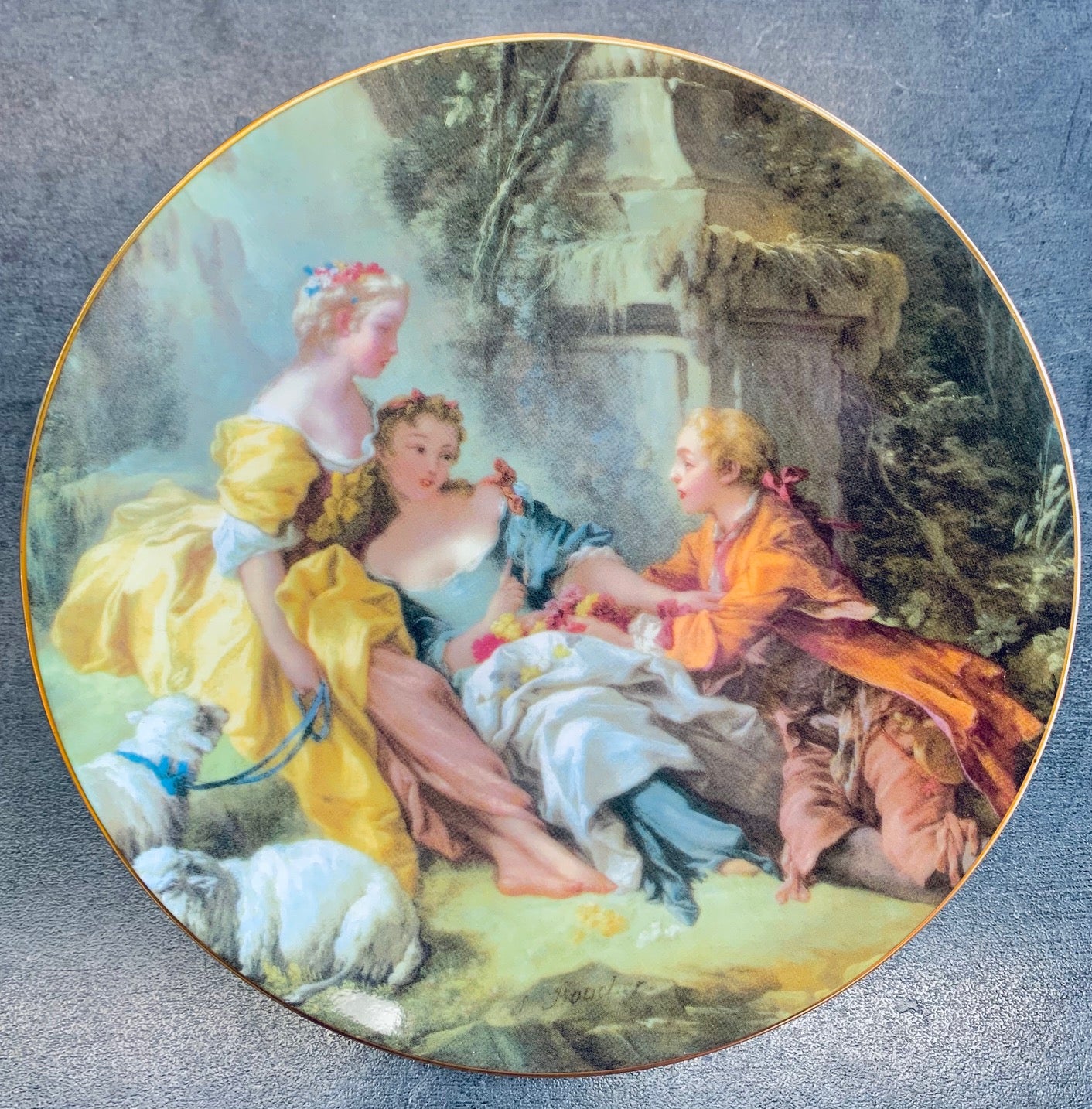 Francois Boucher Admirer plate 6.5