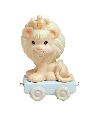 Precious Moments Birthday Train Age 5 Lion - Royal Gift