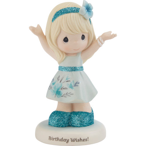Precious Moments "Birthday Wishes!" Blonde Hair/Light Skin Figurine 216003 - Royal Gift