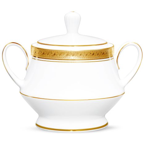 Noritake Crestwood 10 oz. Sugar Bowl with Cover - Royal Gift
