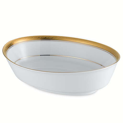Noritake Crestwood Gold Vegetable Bowl Oval 32oz. - Royal Gift