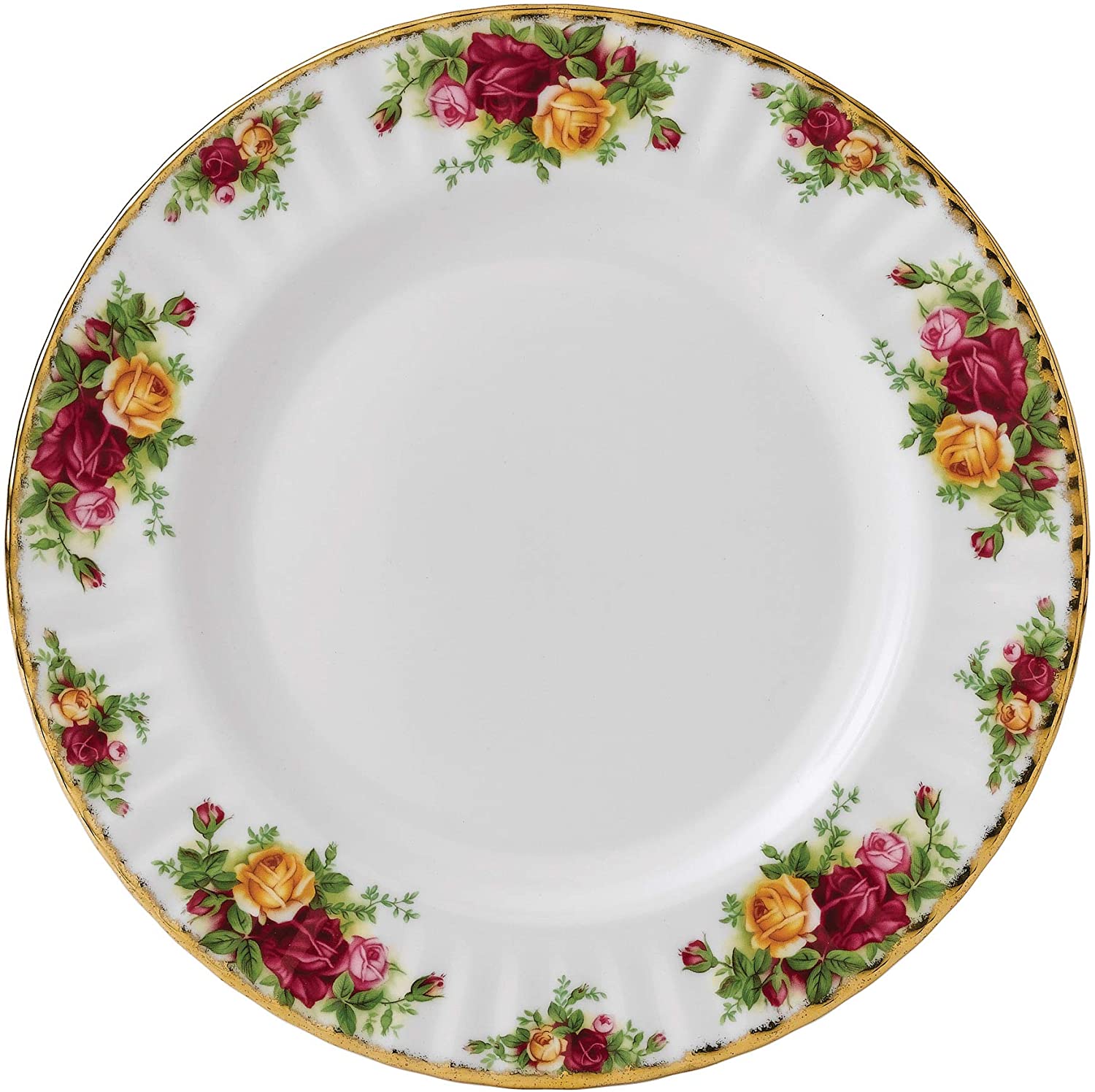 Royal Albert Old Country Roses Dinner Plates, Set of 4, Bone China - Royal Gift