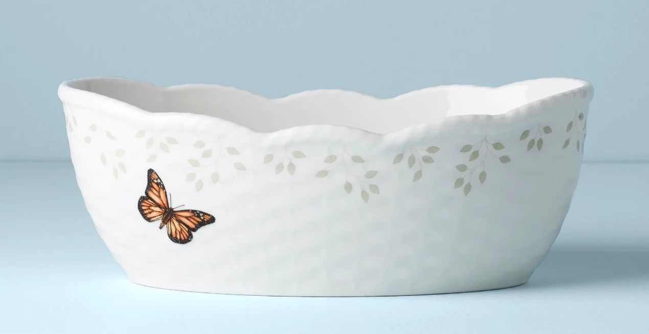 Lenox butterfly meadow bowl oval (Bread Basket) - Royal Gift