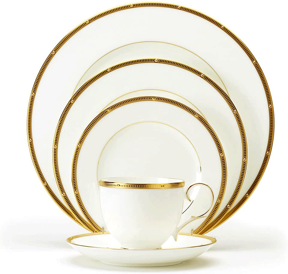 Noritake Rochelle Gold 20-Piece Dinnerware Service for 4 bone china - Royal Gift