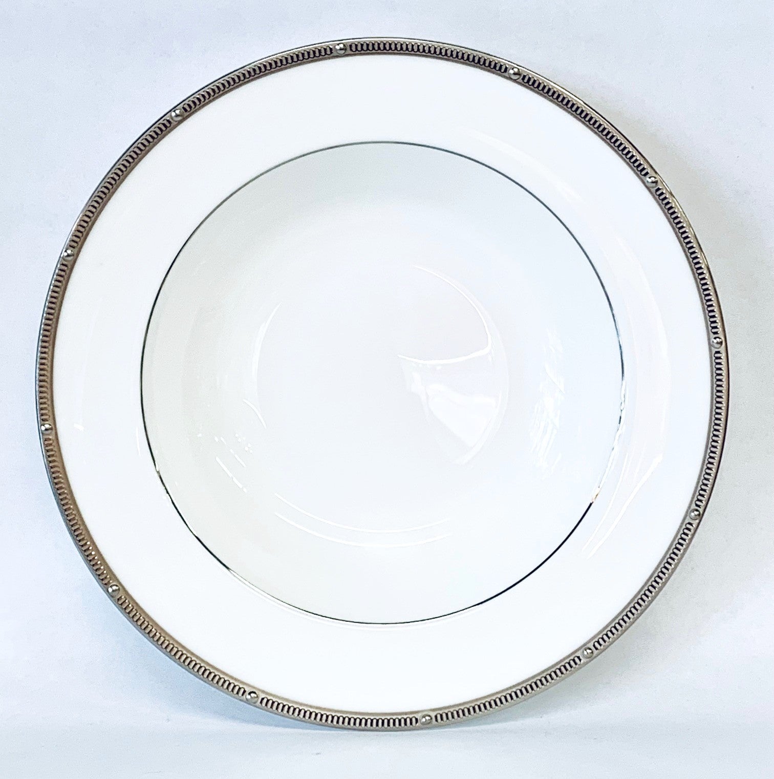 Noritake Rochelle Platinum Soup Bowl 12oz. bone china 8.5"diameter - Royal Gift