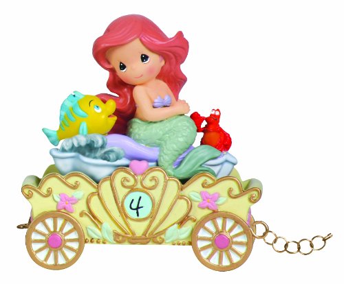 Precious Moments Disney Birthday Parade age 4 Ariel 'Make A Splash On Your Birthday' resin Figurine - Royal Gift