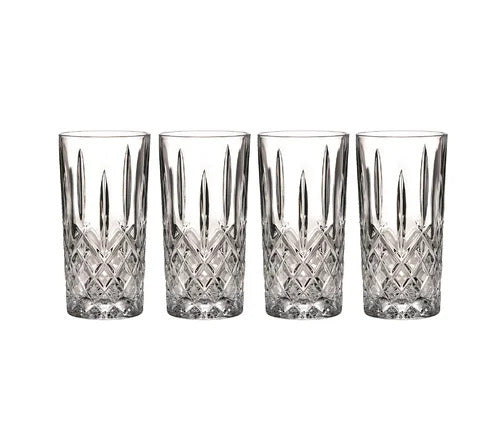 Waterford Markham Hi-ball set of 4 crystal glasses the Marquis Collection - Royal Gift