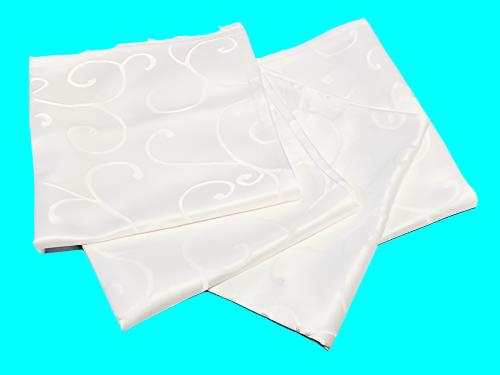Napkins Jacquard White 4 Piece Set 18" x 18" - Royal Gift