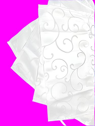 Napkins Jacquard White 4 Piece Set 18" x 18" - Royal Gift