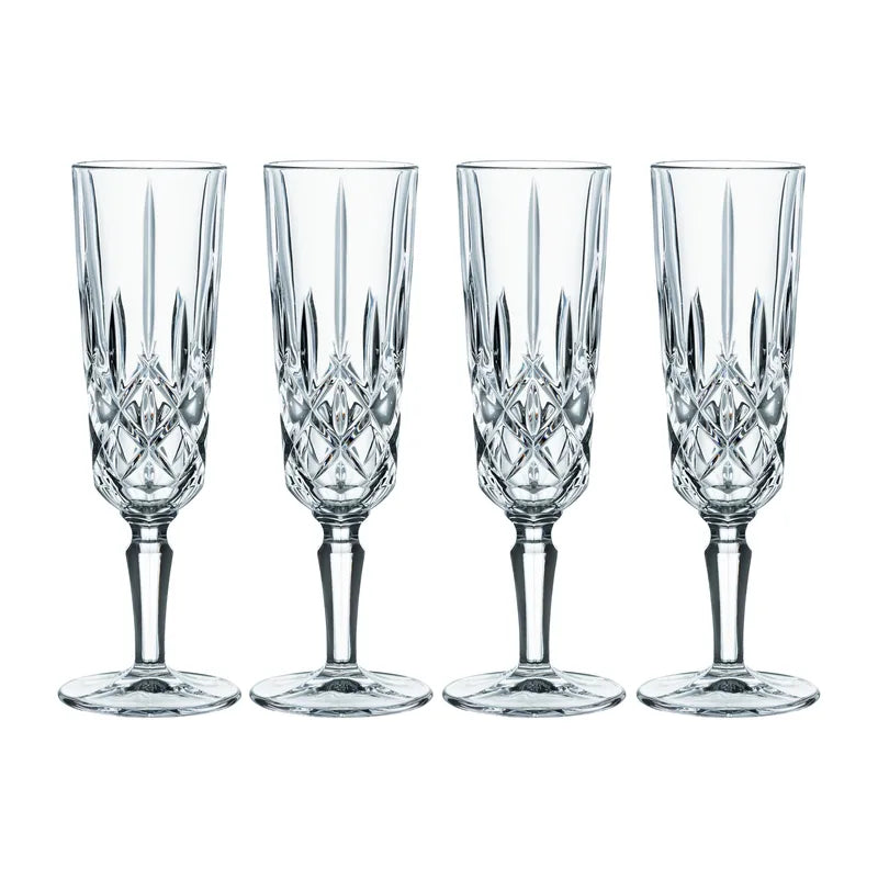 Nachtmann Noblesse crystal flutes, Set of 4 - Royal Gift