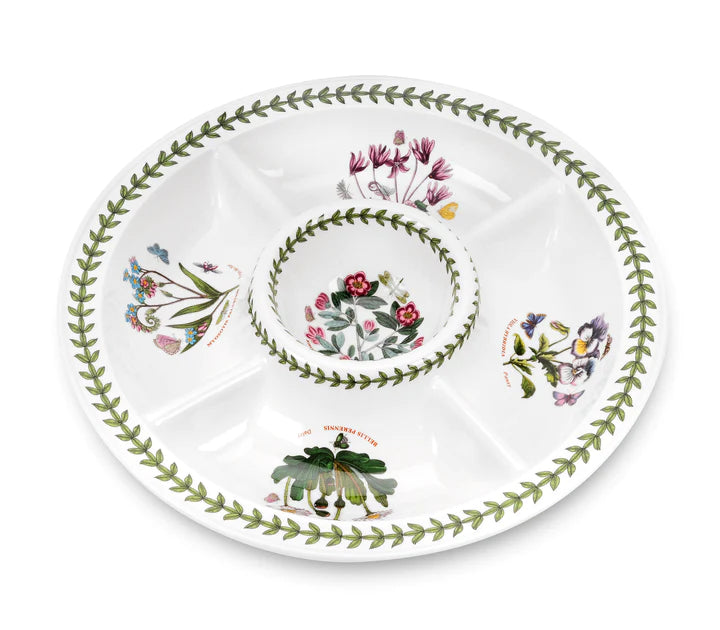 Portmeirion Botanic Garden Chip & Dip Server - Royal Gift