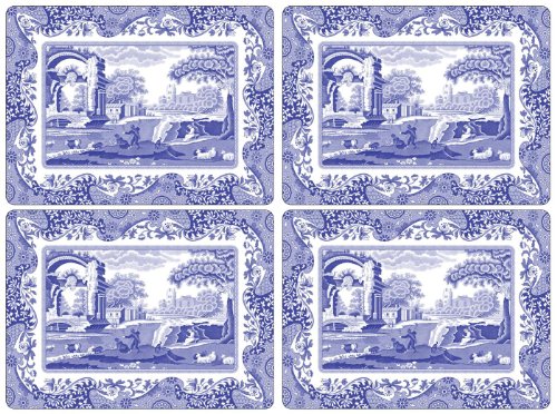 Pimpernel Blue Italian Large Placemats, Set Of 4 - Royal Gift
