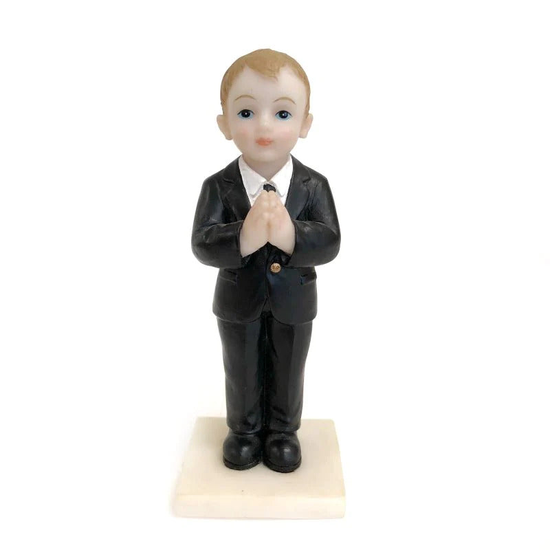 Praying Boy 1.5"wide X 1.5"deep X 4.3"tall - Royal Gift