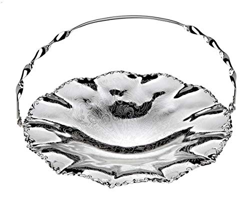 Queen Anne Dessert Dish with Handle Silver-Plated 10" - Royal Gift