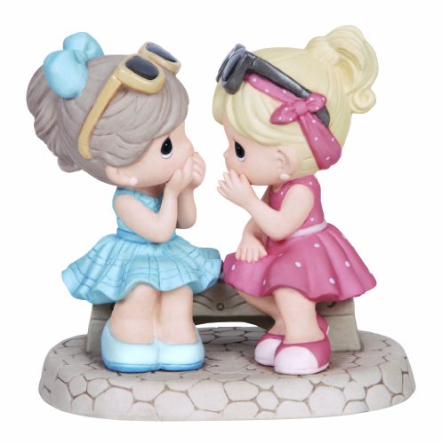 Precious Moments (That's what friends are for) Two Girls Sharing Secrets Figurine - Royal Gift