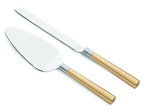 Wedgwood Vera Wang with Love Cake Knife and Server, Gold - Royal Gift