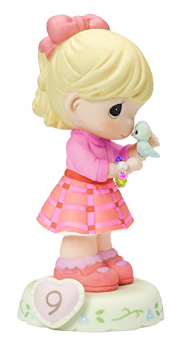 Precious Moments Age 9 Girl Birthday Gifts, Growing in Grace, Porcelain Figurine - Royal Gift
