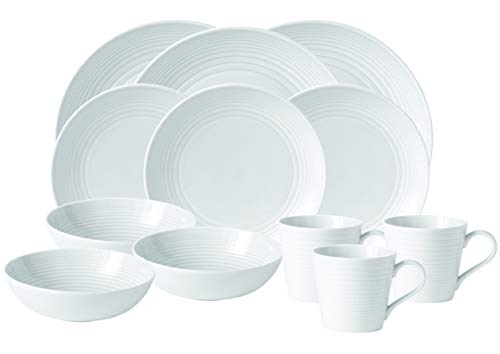 Royal Doulton 16-Piece Dinner Set Maze White by Gordon Ramsay - Royal Gift