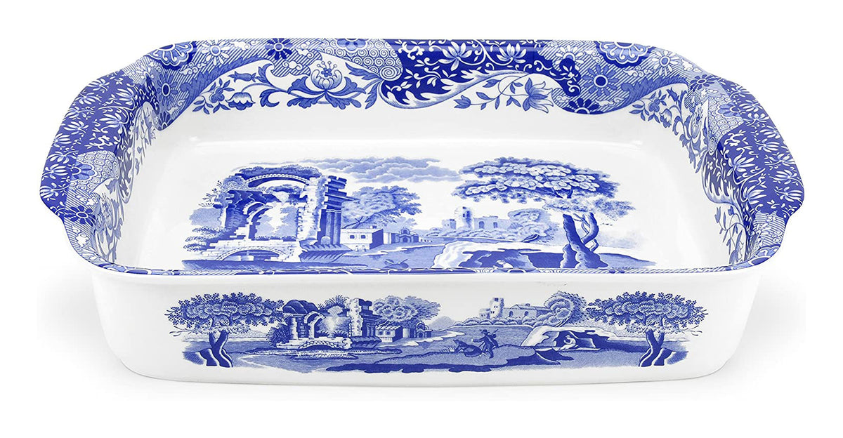 Spode Blue Italian Serving Dish 15" x 12" - Royal Gift