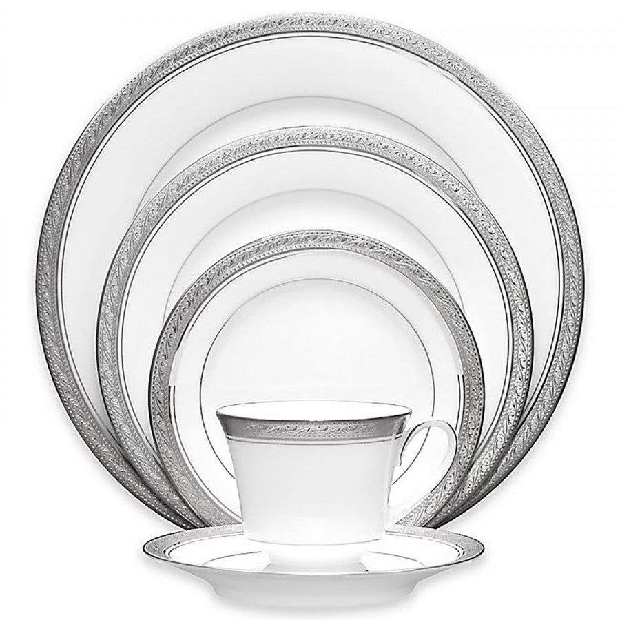 Noritake Crestwood Platinum Dinnerware set - 24 Piece Service for 4 people - Royal Gift