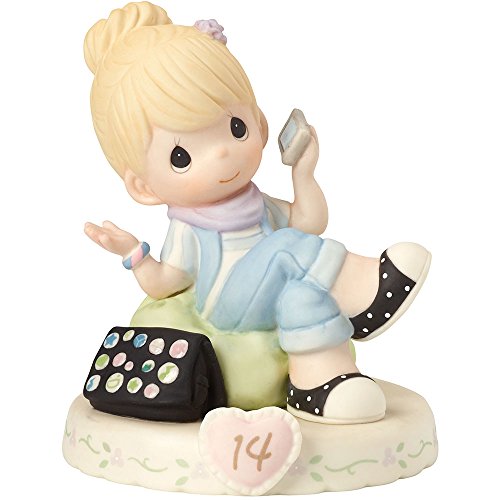 Precious Moments Age 14 Girl Birthday Gifts, Growing in Grace, 162013 Porcelain Figurine - Royal Gift