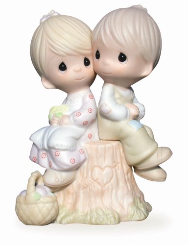 Precious Moments E1376 Thinking of You Gifts, Love One Another, Bisque Porcelain Figurine - Royal Gift