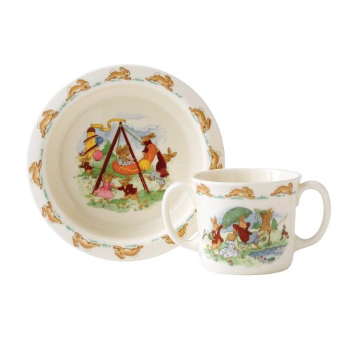 Royal Doulton Bunnykins 2 piece Baby Set Assorted Motifs - Royal Gift